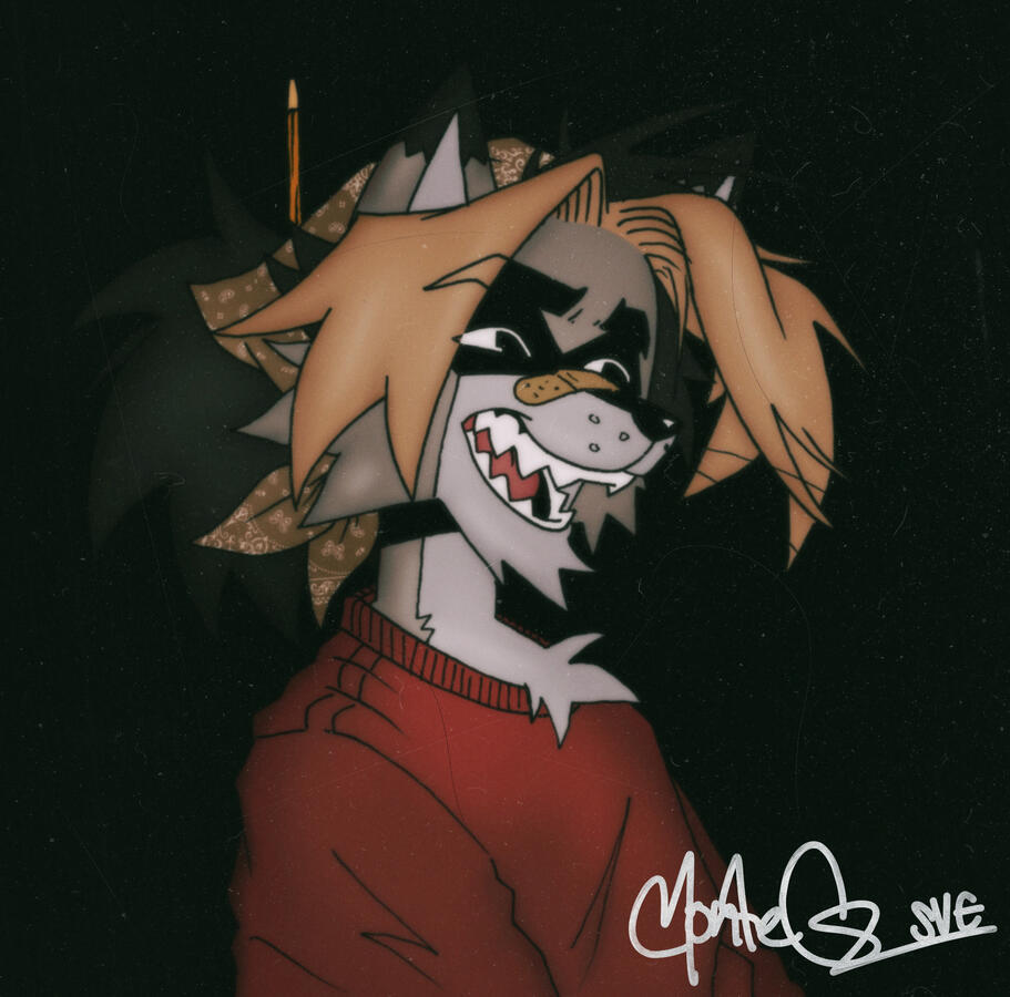 Raccoon Dude Portrait (07-18-24)